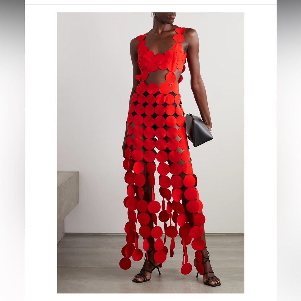 A.W.A.K.E. MODE Cutout crepe maxi dress